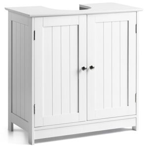 Christow White Under Sink Bathroom Cabinet (Cut-out size: W19.5cm x D22cm) - White