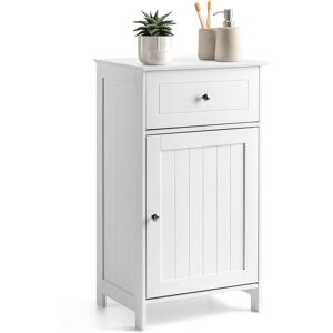 Christow White Bathroom Drawer Cabinet - H77cm x W43cm x D34cm - White