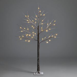 Christow Snowy Twig Tree With Lights (4ft) - Brown