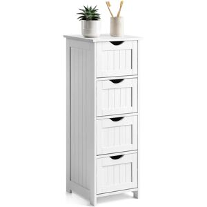 Christow White 4 Drawer Unit - White