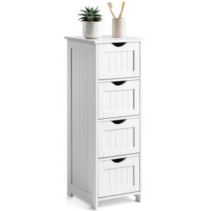 Christow White 4 Drawer Unit - White