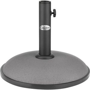 Christow 11kg Round Parasol Base With 30mm 35mm 38mm Adaptor - Grey