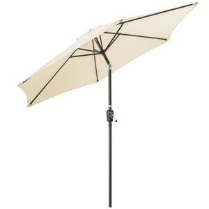 Christow 2.7m Tilting Parasol - Cream - Cream