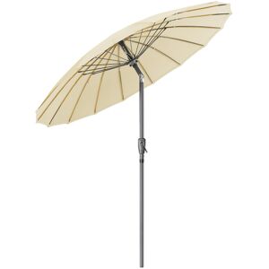 Christow Shanghai Parasol With Tilt 2m - Cream