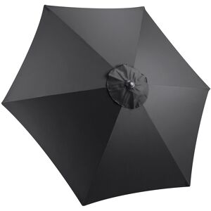 Christow 2.4m Replacement Parasol Canopy - Black