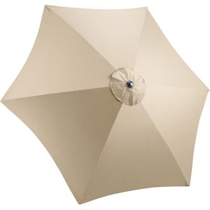 Christow 2.7m Replacement Parasol Canopy - Taupe