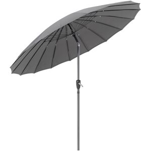 Christow Shanghai Parasol With Tilt 2.6m - Grey