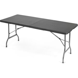 Christow Folding Garden Table (6ft) - Black