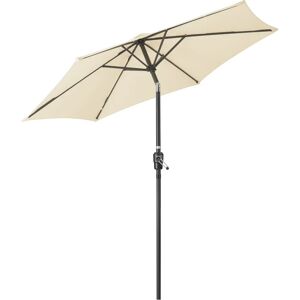 Christow 2.4m Crank and Tilt Parasol - Taupe - Taupe