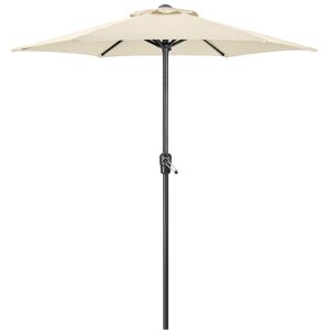 Christow 2m Parasol With Crank - Cream - Cream