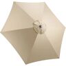 Christow 2.4m Replacement Parasol Canopy - Taupe