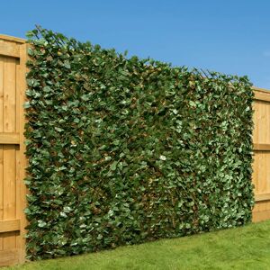 Christow Trellis With Ivy Leaves (1m x 2m) - Green