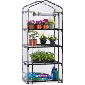 Christow 4 Tier Mini Greenhouse - PVC - Clear