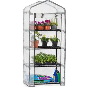 Christow 4 Tier Mini Greenhouse - PE - Clear