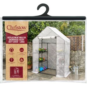 Christow Walk-In Greenhouse Cover - Large - Clear