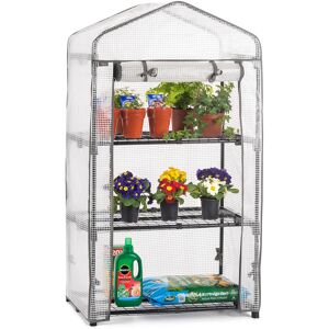 Christow 3 Tier Mini Greenhouse - PE - Grey