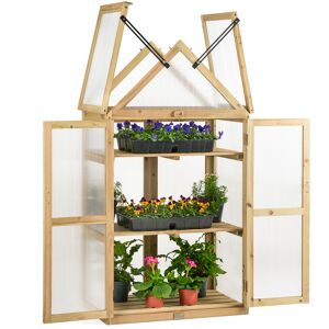 Christow Tall Cold Frame Greenhouse - Natural