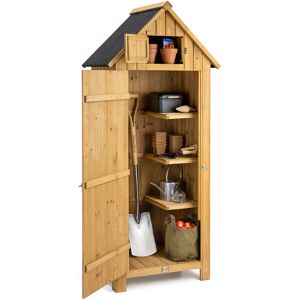 Christow Narrow Garden Shed (H6ft x W2.5ft x D1.8ft) – Natural Wood - Natural