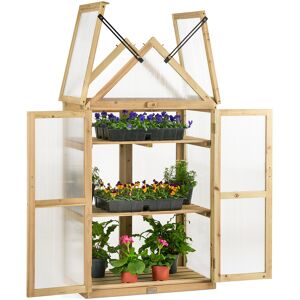 Christow Tall Cold Frame Greenhouse - Natural