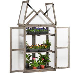 Christow Tall Cold Frame Greenhouse - Grey