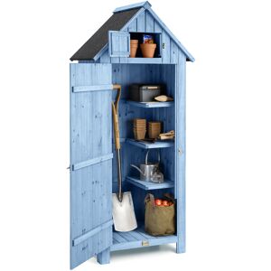 Christow Narrow Garden Shed (H6ft x W2.5ft x D1.8ft) – Blue - Blue