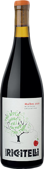 Riccitelli Wines Malbec "The Apple doesn't fall far from the three" Mendoza 2021 - Country: Italy - Capacity: 0.75