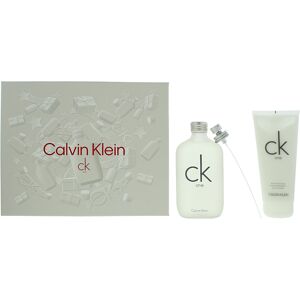 Calvin Klein Unisex Ck One Eau De Toilette 200ml + Body Lotion Gift Set - Green - One Size