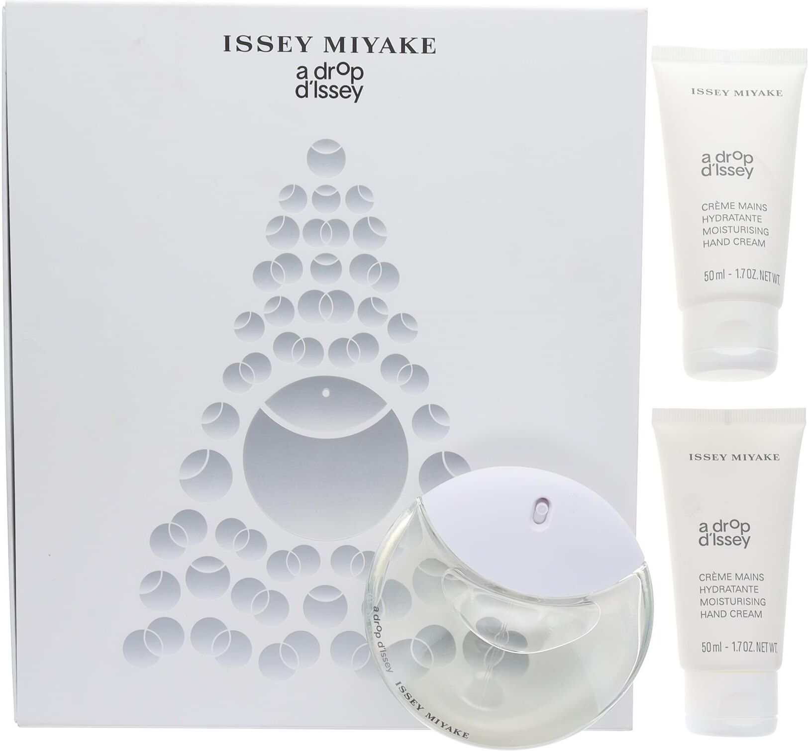 Issey Miyake Womens A Drop D'Issey 50ml Edp, 2 X Hand Cream Gift Set - One Size