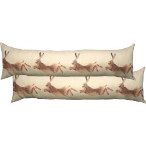 Evans Lichfield Hunter Leaping Hare Draught Excluder (Twin Pack) - Multicolour - One Size Evans Lichfield Hunter Leaping Hare Draught Excluder (Twin Pack) - Multicolour - One Size