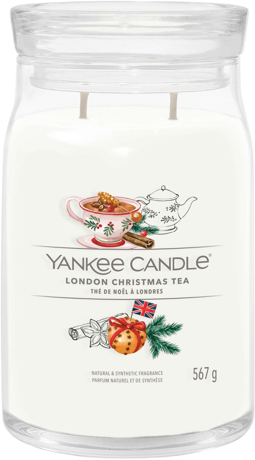 Yankee Candle Large London Christmas Tea Signature Jar - 567g - One Size