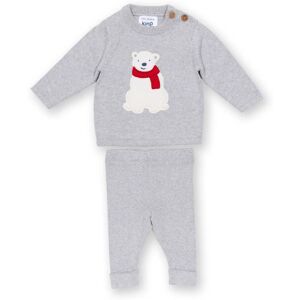 Kite Clothing Baby Unisex Polar Play Knit Set - Grey Cotton - Size 0-1m Kite Clothing Baby Unisex Polar Play Knit Set - Grey Cotton - Size 0-1m