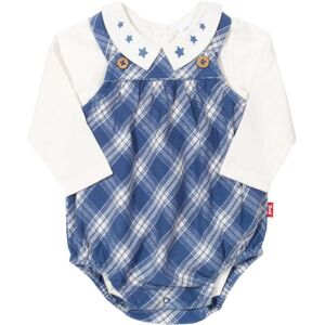 Kite Clothing Baby Unisex Plaid Bubble Set - Navy - Size 0-1m Kite Clothing Baby Unisex Plaid Bubble Set - Navy - Size 0-1m