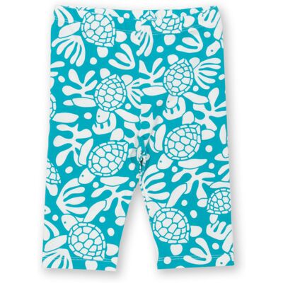 Kite Clothing Girls Sea Turtle Pedal Pushers - Blue Cotton - Size 3-6m Kite Clothing Girls Sea Turtle Pedal Pushers - Blue Cotton - Size 3-6m