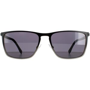 Hugo Boss Rectangle Mens Black Ruthenium/dark Grey 1004/s Sunglasses Metal (Archived) - One Size