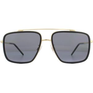 Dolce & Gabbana Mens Sunglasses Dg2220 02/81 Gold And Black Brown Gradient Polarized Metal - One Size