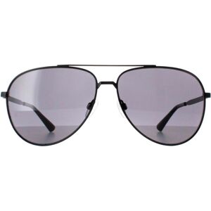 Calvin Klein Aviator Mens Semi Matte Black Grey Ck22124s Metal - One Size