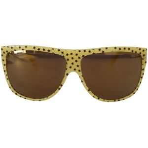 Dolce & Gabbana Womens Acetate Square Shades Sunglasses With Stars Pattern - Yellow - One Size