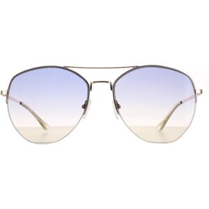 Calvin Klein Aviator Mens Gold Navy Yellow Gradient Ck20121s Metal (Archived) - One Size