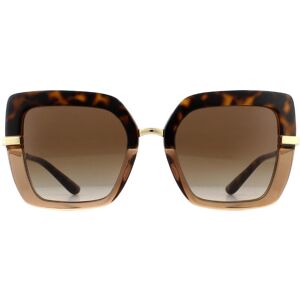 Dolce & Gabbana Womens Sunglasses Dg4373 325613 Top Havana On Transparent Brown Gradient Metal - One Size
