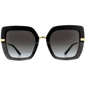 Dolce & Gabbana Womens Sunglasses Dg4373 32468g Top Black On Transparent Grey Gradient Metal - One Size