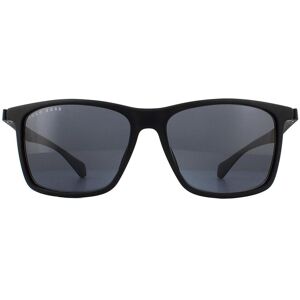 Hugo Boss Rectangle Mens Matte Black Grey Sunglasses - One Size