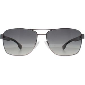 Hugo Boss Aviator Mens Matte Dark Ruthenium Grey Gradient Polarized 1559/o/s Metal - One Size