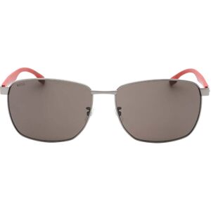 Hugo Boss Mens Matte Ruthenium Sunglasses - Grey Metal - One Size