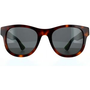 Gucci Rectangle Mens Havana Green Grey Sunglasses - Brown - One Size Gucci Rectangle Mens Havana Green Grey Sunglasses - Brown - One Size