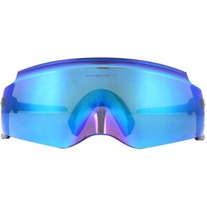 Oakley Wrap Mens Polished Black Prizm Sapphire Sunglasses - One Size Oakley Wrap Mens Polished Black Prizm Sapphire Sunglasses - One Size