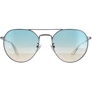 Police Aviator Unisex Shiny Ruthenium Smoke Mirror Silver Splf14 Urban 7 Metal - One Size Police Aviator Unisex Shiny Ruthenium Smoke Mirror Silver Splf14 Urban 7 Metal - One Size