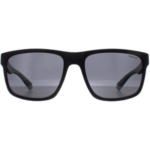 Polaroid Rectangle Mens Matte Black Grey Polarized Pld 2157/s - One Size Polaroid Rectangle Mens Matte Black Grey Polarized Pld 2157/s - One Size