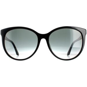 Gucci Round Womens Shiny Black Grey Gradient Gg0729sa - One Size Gucci Round Womens Shiny Black Grey Gradient Gg0729sa - One Size