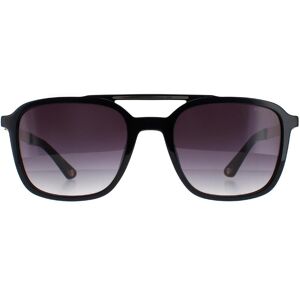 Police Aviator Unisex Shiny Black Smoke Gradient Spla53 - One Size Police Aviator Unisex Shiny Black Smoke Gradient Spla53 - One Size