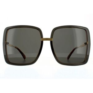 Gucci Square Womens Grey Crystal And Gold Sunglasses Metal - One Size Gucci Square Womens Grey Crystal And Gold Sunglasses Metal - One Size